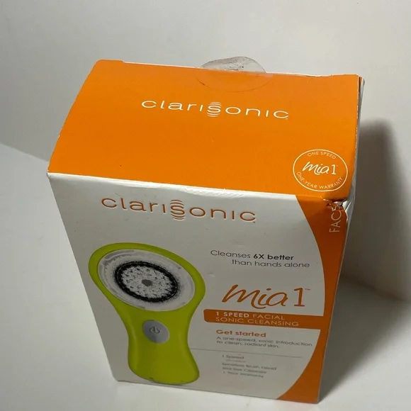 NEW NWB Clarisonic Mia 1 Speed Facial Cleansing Brush - Yellow, Brand NEW & RARE
